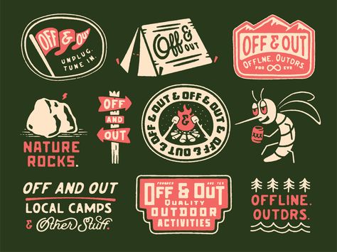 Camp Brand, Badge Logo, S Logo, Design Jobs, Badge Design, Retro Logo, 로고 디자인, Branding Inspiration, Vintage Graphics