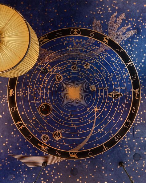 Astrological Chart, Reading Themes, Ceiling Murals, Zodiac Collection, Dream Symbols, Star Chart, Zodiac Art, Upper East Side, Painted Ceiling