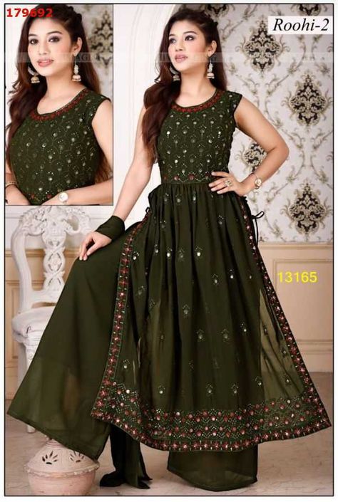 Anarkali Embroidery Design Nayra Design Kurti, Naira Kurta Design, Nayra Cut Kurti Plazo, Naira Frock Design, Nayra Dresses Design New, Naira Pattern Dress Design, Nayra Dresses Design Kurti, Nayra Cut Suits Party Wear, Naira Suits Designs