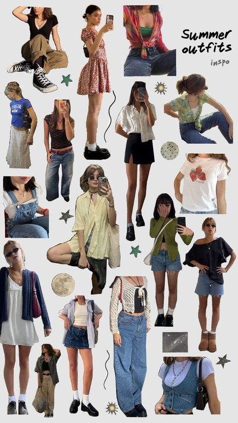 summer outfits 💐 Mall Outfit, Warm Weather Outfits, Swaggy Outfits, Cozy Fashion, Lookbook Outfits, School Outfits, Cute Casual Outfits, Everyday Outfits