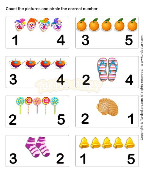 Learn Numbers Worksheet4 - math Worksheets - preschool Worksheets Count To 5, Numbers 1-5 Worksheets, Number 5 Worksheets For Preschool, Counting To 5, Pre K Math Worksheets, Pre K Worksheets, Preschool Math Worksheets, Numbers Kindergarten, Math Counting