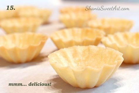 Tartlet Shells, Tart Shells Recipe, Mini Tartlets, Tart Crust Recipe, Mini Tart Shells, Mini Tart Recipes, Finger Desserts, Tartlets Recipe, Tart Dessert