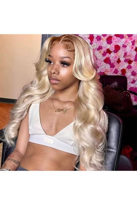 613 Body Wave Lace Front Wig Human Hair Brazilian 13x4 Blonde Lace 613 Frontal Wigs 180% Density Pre Plucked with Baby Hair For Black Women (26 Inch, 13x4 Body Wave Lace Frontal Wig 613 Blonde) Blonde Dark Roots Black Women, 316 Blonde Wig, 613 With Brown Roots Wig, Blonde Styles, Pulling Hair Out, Hair Twist, 21 Birthday, Twist Styles, Blonde Lace Front Wigs