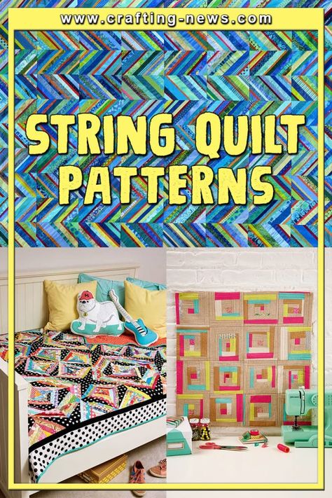 21 String Quilt Patterns 1 Strip And Flip Quilt Pattern, Free Strip Quilt Patterns, Scrap Quilts Ideas Free Pattern, String Quilts Patterns Free, String Quilts Ideas Block Patterns, String Quilts Ideas, Strip Quilt Patterns, Strip Quilt, Block Layout