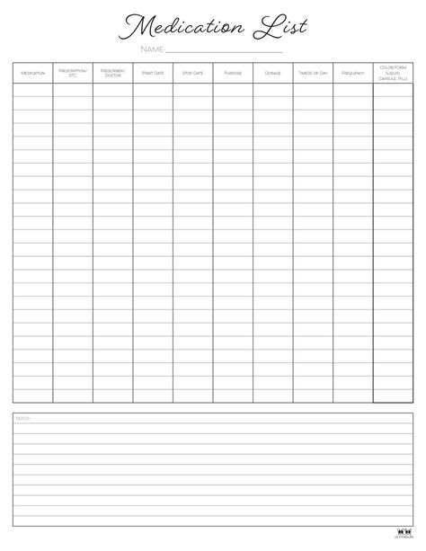 Use these FREE Medication List Templates to keep track of all the different medications you are currently taking. Print from home! Medication Tracker Printable, Medical Binder Printables, Binder Printables Free, Emergency Contact List, Medication Log, Medical Binder, Medication List, Emergency Prepardness, Medication Tracker