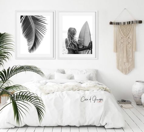 Surfer Bedroom Ideas | Surf Shack | Girls | Etsy | Dream Rooms | Decor | Surfer House | Beach Shack | Exterior | Ideas | Bedrooms | Ocean | Surfer Girl Bedroom |Surf Room |VSCO  | Boho | DIY Beach Houses | Waves | Wall Murals | Surfboard Decor | Aesthetic | Surfer Room #aesthetic  #surfshack #boho  #vsco #decor #bedroomideas Surfer Poster, Surfer Wall Art, Beach Room Decor, Surf Room, Tropical Bedrooms, Beach Room, Coastal Living Rooms, Beach Bedroom, Print Black And White