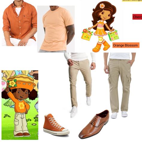 strawberry shortcake character costume Blossom Costumes, Strawberry Shortcake Costume, Outdoor Shopping, Strawberry Shortcake Characters, Character Costumes, Themed Outfits, Orange Blossom, Lower Back, Mens Spring