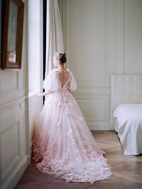 Pale Pink Wedding Dress, Fae Ball, Pink Wedding Gown, Space Royalty, Ball Outfit, Wedding Skirt, Pink Wedding Dress, Fancy Wedding Dresses, Pink Wedding Dresses