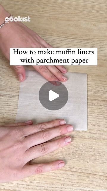 Parchment Muffin Liners How To Make, Cupcakes In Parchment Paper, How To Make Muffin Cups From Parchment Paper, Muffins Paper Cups Diy, Baking Paper Muffin Cases, Parchment Muffin Liners, Diy Muffin Liners Parchment Paper, How To Fold Muffin Papers, How To Make Muffin Liners Out Of Parchment Paper