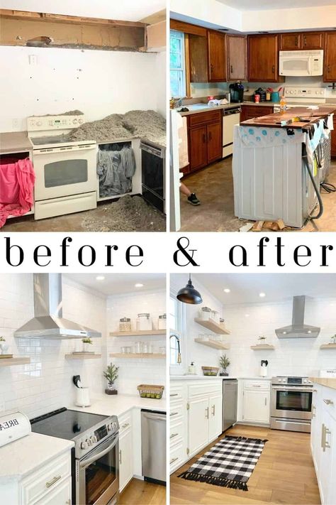 13 Kitchen Budget Remodel Ideas You Won't Regret in 5 Years Diy Kitchen Remodel On A Budget, Single Wide Kitchen Remodel, Simple Small Kitchen Ideas, Kitchen Remodel Ideas Before And After, Budget Friendly Kitchen Remodel, Kitchen Remodel Tips, Home Makeover On A Budget, Kitchen Budget, Kitchen Makeover On A Budget