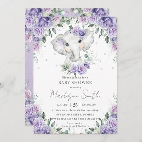 Purple Theme Baby Shower Ideas, Violet Baby Shower Ideas, Purple Elephant Baby Shower Theme, Lilac Baby Shower Ideas, Lavender Baby Shower Ideas, Purple Baby Shower Ideas, Purple Baby Shower Theme, Purple Elephant Baby Shower, Lilac Baby Shower