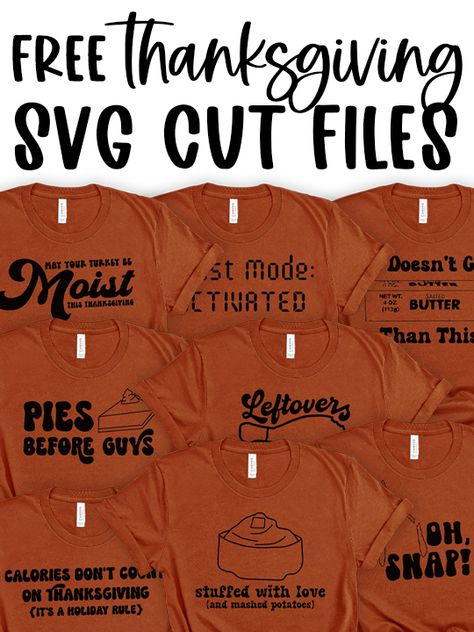 Free Funny Thanksgiving SVG Files for Silhouette & Cricut Thanksgiving Svg Files Free Cricut, Thanksgiving Tshirt Ideas Funny, Funny Thanksgiving Svg Free, Thanksgiving Svg Free, Thanksgiving Shirt Ideas, Thanksgiving Tshirt Ideas, Feast Mode, Funny Turkey, Thanksgiving Day Parade