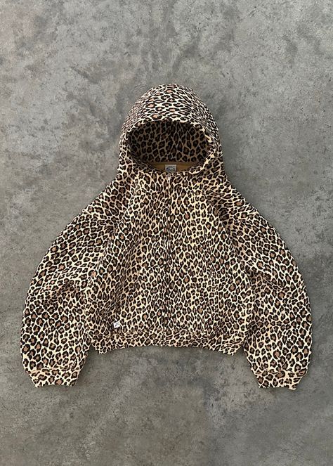 Womens Zip Hoodie Sweatshirt Harajuku Gothic Hip Hop Leopard Graphic Oversized Hoodie Fashion Casual Goth Long Sleeve, Punk Hoodie, Retro Goth, Leopard Fashion, Retro Streetwear, Sleeves Clothing, Hip Hop Streetwear, Leopard Pattern, Images Gif