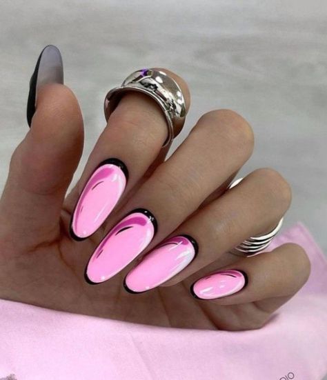 Trendy Nails 2022, Comic Nails, Preppy Nails, Pop Art Nails, Glitter Nails Acrylic, Wow Nails, Minx Nails, Pink Gel, Colorful Nail