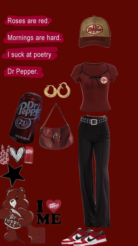 @22PinkSkunk13 #drpepper #comp for a comp Dr Pepper inspired outfit! Dr Pepper