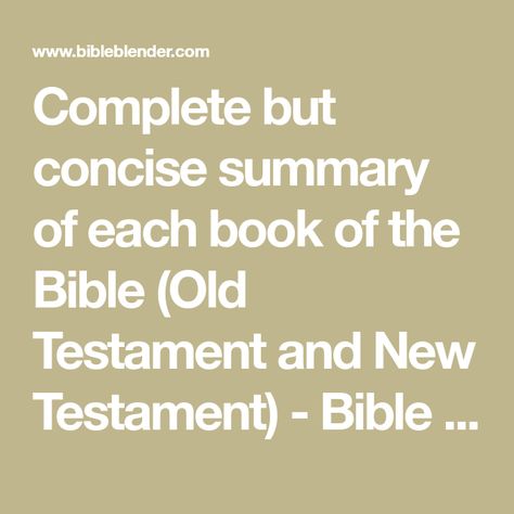 Summary Of Bible Books, Old Testament In Chronological Order, Bible Books Summary, Books Of The Bible Summary, Old Testament Books Of The Bible, Bible Summary, King Author, Book Of The Bible, Old Testament Bible