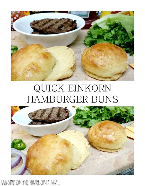 Einkorn Flour Burger Buns, Eikorn Recipe, Clean Carbs, Cottage Cafe, Einkorn Sourdough, Spelt Flour Recipes, Ancient Grains Recipes, Einkorn Bread, Bread Yeast