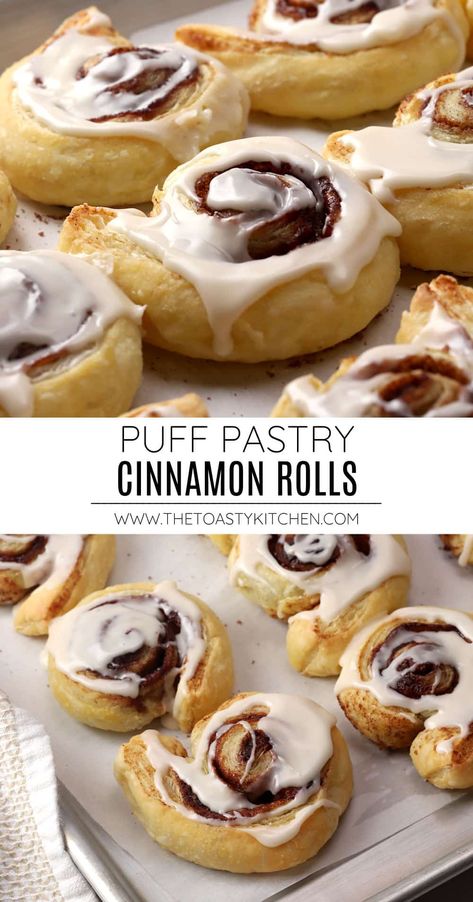 Cinnamon Rolls Puff Pastry Recipe, Sweet Loren’s Puff Pastry Recipes, Puff Pastry Cinnamon Twists, Recipes With Puff Pastry Sheets, Cinnamon Rolls Puff Pastry, Puff Pastry Ideas, Morning Cinnamon Rolls, Puff Pastry Cinnamon Rolls, Pastry Cinnamon Rolls