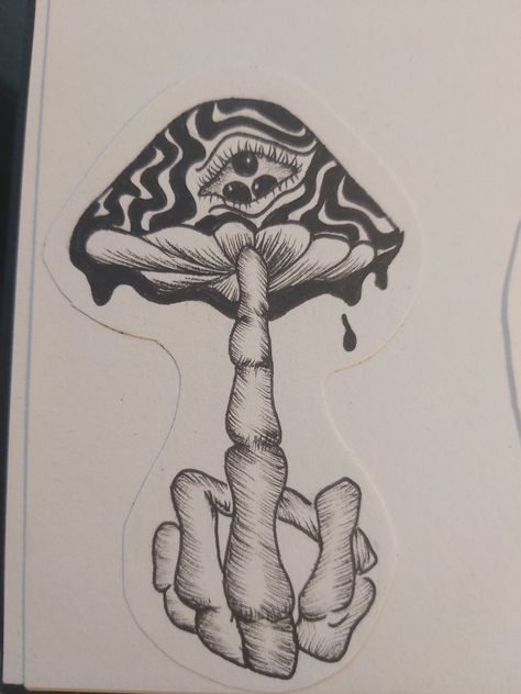 Box Drawing, Arte Aesthetic, Tattoo Lettering Styles, Ghost Tattoo, Mushroom Drawing, Simple Tattoo Designs, Hippie Painting, Art Animation, Unique Drawings