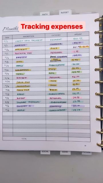 The Organized Money ™️ on Instagram: "Tracking Expenses in my budget planner. Each morning I will take 10 minutes to record my expenses in my budget planner. This process will help me evaluate my budget and make sure I’m not overspending. Here are my 8 steps. Do you track expenses? Are you a pen and paper person or digital? 💵 #Budgetplanner#organizeyourfinances#organizedmoney #planlife #managemoney #planner #budgetwithme #organized #savemoney #makemoney #planmoney #moneyroutine #investing#de Organized Money, Paper Person, Track Expenses, Tracking Expenses, Budget Expenses, Personal Finances, Budget Tracker, Financial Health, Life Plan