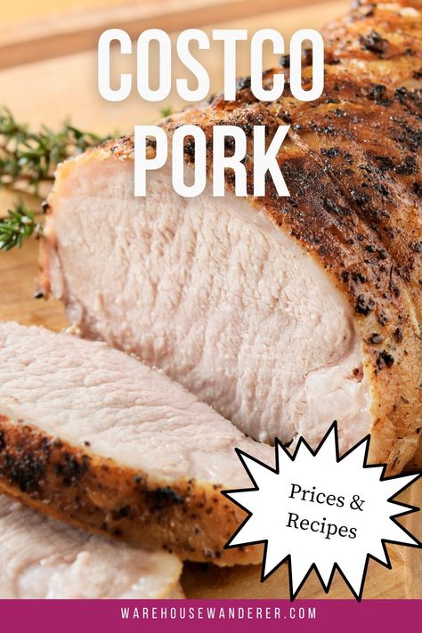 Looking for delicious and affordable pork recipes using Costco meat? Look no further than Warehouse Wanderer! Visit our site for mouthwatering Costco pork loin recipes, succulent Costco pork belly recipes, juicy Costco pork chops, and more. Discover the possibilities with Costco Pork Loin and Costco pork tenderloin, and start creating excellent meals today! Costco Pork Chops Recipe, Costco Pork Loin Recipes, Pork Loin Marinade, Pork Tenderloin Rub, Osso Buco Recipe, Loin Recipes, Pork Loin Roast Recipes, Roasted Pork Tenderloins, Pork Belly Recipes