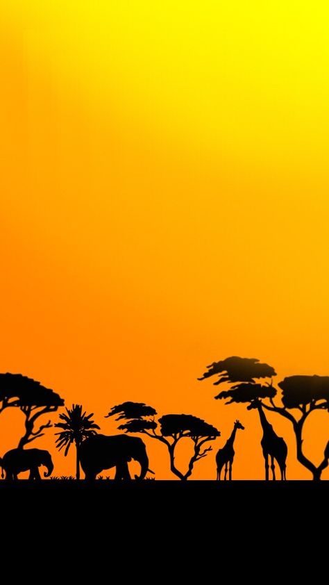 African Savannah Africa Aesthetic Wallpaper, African Aesthetic Wallpaper, Sunset Silhouette Painting, Savanna Landscape, Savannah Landscape, Arabic Posters, Safari Sunset, Kenya Flag, Africa Painting