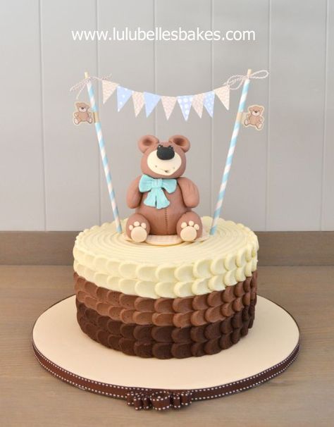 Teddy Bear Theme 1st Birthday Cake, Teddy Bear Theme Cake, Teddy Bear Cake Ideas, Bear Smash Cake, Bear Theme Cake, Teddy Bear Baby Shower Cake, Baby Bear Birthday Party, Teddy Theme, One Year Birthday Cake