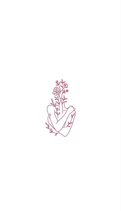 Tattoo Ideas Female Meaningful Dainty, Pretty Female Tattoos, Tattoo Ideas For Confidence, Self Love Meaning Tattoo, Meaningful Healing Tattoos, Tattoos Representing Self Love, Flowers Growing Out Of Body Tattoo, Small Tattoos About Body Positivity, Tattoos That Mean Self Love