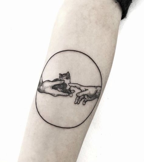 Kitty Tattoos, Cute Cat Tattoo, Petit Tattoo, Tattoo Zeichnungen, Cat Tattoos, Cat Tattoo Designs, Tiny Tattoo, Funny Tattoos, Best Cat