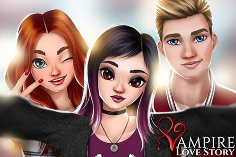 Jogos Vampire Love Story, Vampire Romance, Vampire Romances, Vampire Stories, Monster High Party, Vampire Love, Love Store, Love Anniversary Quotes, Story Games