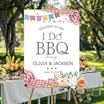 Couples Shower Sign, Bbq Rehearsal Dinner, I Do Bbq, Bbq Wedding, Rehearsal Dinner, Sign I, Welcome Sign, Shower