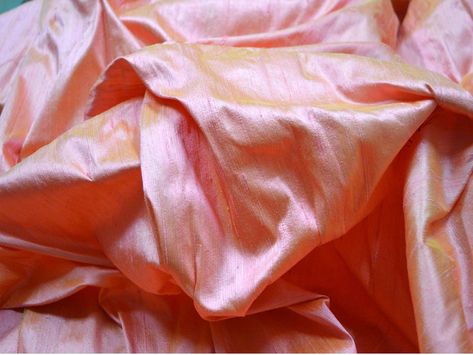 44'' wide Peach Gold Pure Dupioni Silk by the Yard | Etsy Dupioni Silk Fabric, Wedding Dress Costume, Fabric Board, Dresses Sewing, Raw Silk Fabric, Silk Wedding Dress, Dupioni Silk, Bridal Bridesmaid Dresses, Dupion Silk