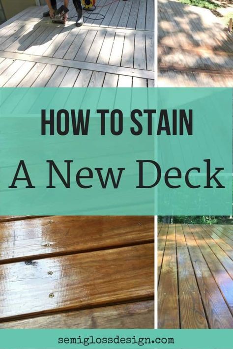 Diy Deck Staining, Stain A Deck, Deck Staining, Deck Stain, Deck Repair, Spring House, Staining Deck, Dream Yard, New Deck