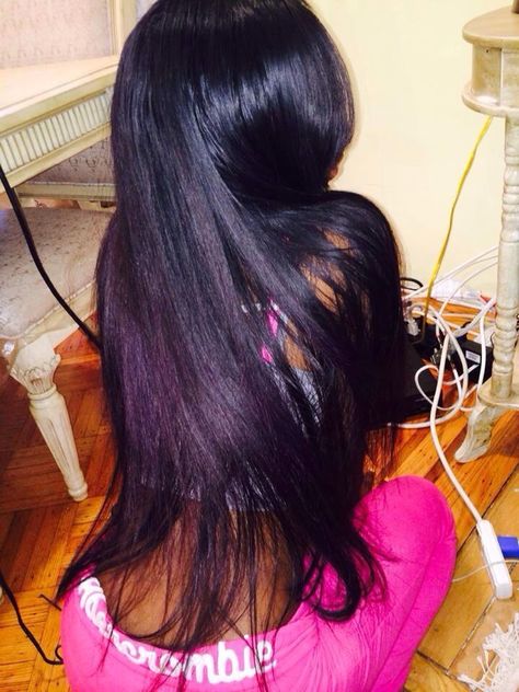 Hair Laid, Long Black Hair, Relaxed Hair, Hair Length, Brazilian Hair, Hair Bundles, Hair Dos, Gorgeous Hair, Human Hair Extensions