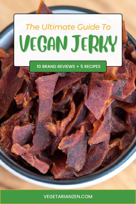 June 12 is vegan jerky day but why not make EVERY DAY jerky day. This delicious snack is packed with protein and tons of flavor. Check out our top 10 brands plus 5 recipes you can make at home. Vegan Jerky, Freeze Dryer, Healthy Protein Snacks, Vegan Snack, Snack Craving, Vegan Healthy, Vegetarian Snacks, Nutritious Snacks, Yummy Eats