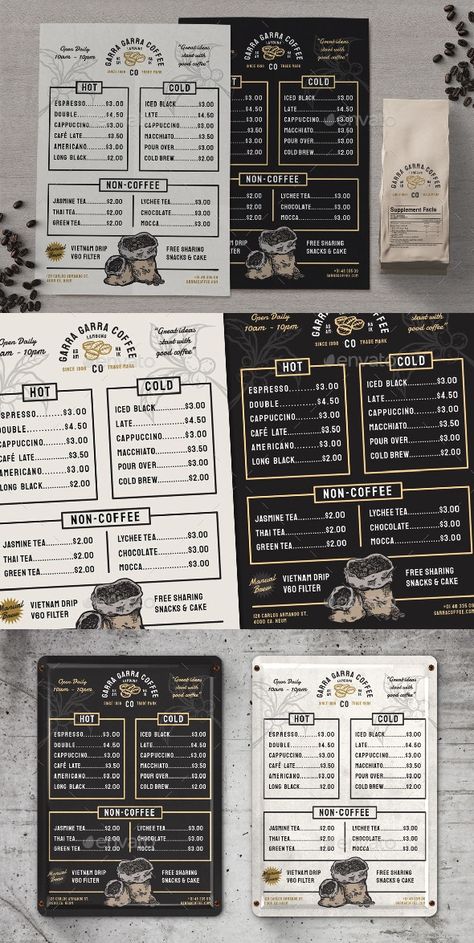 Coffee Shop Website, Cafe Menu Boards, Menu Design Layout, Coffee Menu Design, Drink Menu Design, Menu Board Design, Layout Background, Color Layout, Template Menu