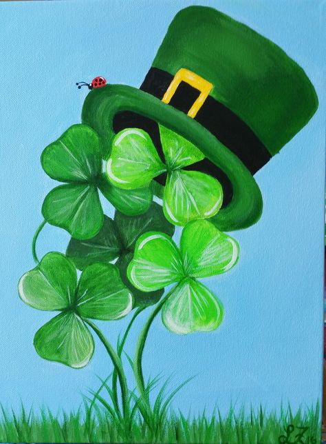 Shamrocks Galore Paint Night Spring Ideas, March Painting Ideas Canvases, St Patricks Pictures, St Patricks Paintings On Canvas, St Patricks Day Canvas Painting Ideas, At Patrick’s Day Painting, Shamrock Painting On Canvas, St Patrick’s Day Painting Ideas, St Patricks Day Window Painting Ideas