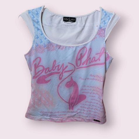 Baby Phat Tee ♡

Super cute!! just realized it's not... - Depop Thrift Wishlist, Street Fits, Crystal Belt, Baby Phat, Dream Wardrobe, Outfit Ideas, Cashmere, Super Cute, Couture