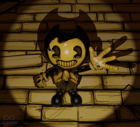 Render by @infinitedixie on Blender, Bendy model by Bendygame on sketchfab Bendy And The Ink Machine Human Version, Bendy And The Ink Machine Characters, Projectionist Bendy, Batim Edit, Bendy And The Ink Machine Pfp, Bendy Cosplay, Bendy Pfp, Bendy Ink Machine, Ink Bendy