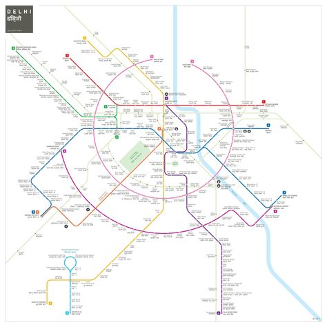 Delhi Metro map Delhi Metro Map Full Hd, Delhi Metro Map, Subway Map Design, Delhi Map, Brighton Map, Nyc Subway Map, Map Of Great Britain, Tube Map, Usa Travel Map