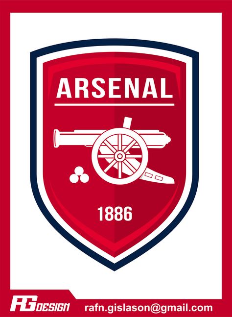 Arsenal Fc Logo, Arsenal Crest, Logo Proposal, Arsenal Fc Wallpapers, Rugby Logo, Football Logo Design, Arsenal Wallpapers, Football Graphics, Adidas Art