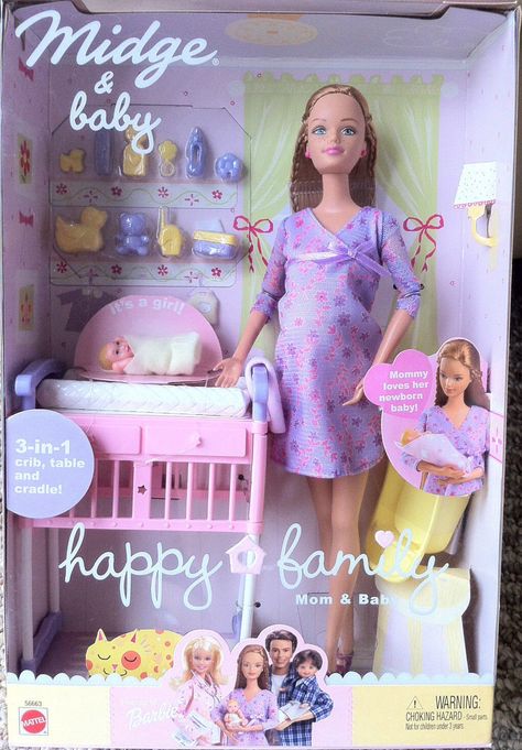 Happy Family Midge® Doll and Baby Barbie Happy Family, Baby Doll Set, Baby Barbie, Barbie Doll Set, Barbie Sets, Doll Set, Mom Baby, Barbie House, Barbie I