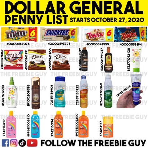 Dollar General Penny Items, Free Coupons Online, How To Start Couponing, Dollar General Store, Couponing For Beginners, Spray Sunscreen, Free Samples By Mail, Peg Bag, Suntan Lotion