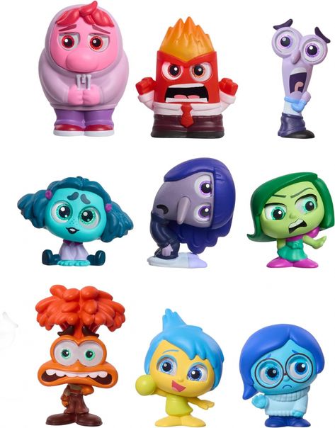 Disney Doorables Inside Out 2 Collection Peek Inside Out Toys, Disney Princess Funny, Birthday Sweets, Cartoon Movie Characters, Inside Out Characters, Disney Doorables, Birthday Party Accessories, Disney 50th Anniversary, Lilo And Stitch Drawings