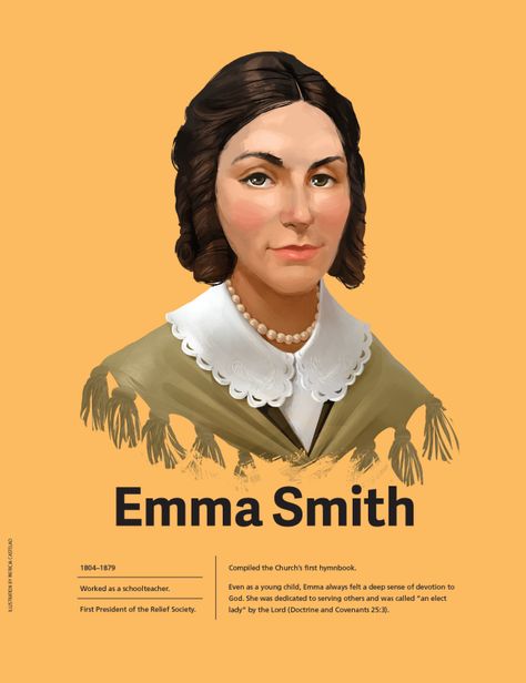 Emma Smith Emma Smith, Doctrine And Covenants, The Book Of Mormon, Relief Society, Latter Day Saints, The Covenant, Will Smith, Sketch