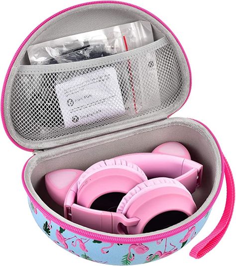 Amazon.com: Headphone Case for Riwbox CT-7 Pink/ for Jack CT-7S Cat Green 3.5mm/ for iClever IC-HS01/ for Mpow BH297B Wired/ for Picun Bluetooth Wireless Over-Ear Headphones Headset for Kids-Box Only : Electronics Xmas 2022, Headphone Storage, Wireless Noise Cancelling Headphones, Kids Headphones, Headphone Case, Cases Diy, Bluetooth Headphones Wireless, Wireless Headset, Kids Boxing