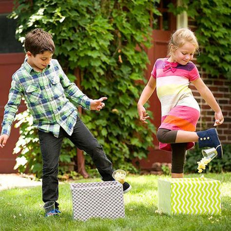 50 Outdoor Games to DIY This Summer Outdoor Party Games, Fun Outdoor Games, Backyard Birthday, Relay Races, Outdoor Games For Kids, Orff, Summer Games, Kids Party Games, Birthday Party Games