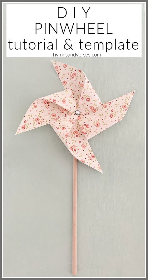 Paper Pinwheel Diy, Pinwheel Template, Make A Pinwheel, Pinwheel Tutorial, Pinwheel Craft, Diy Pinwheel, Old Fashioned Toys, Old Wicker, Paper Pin