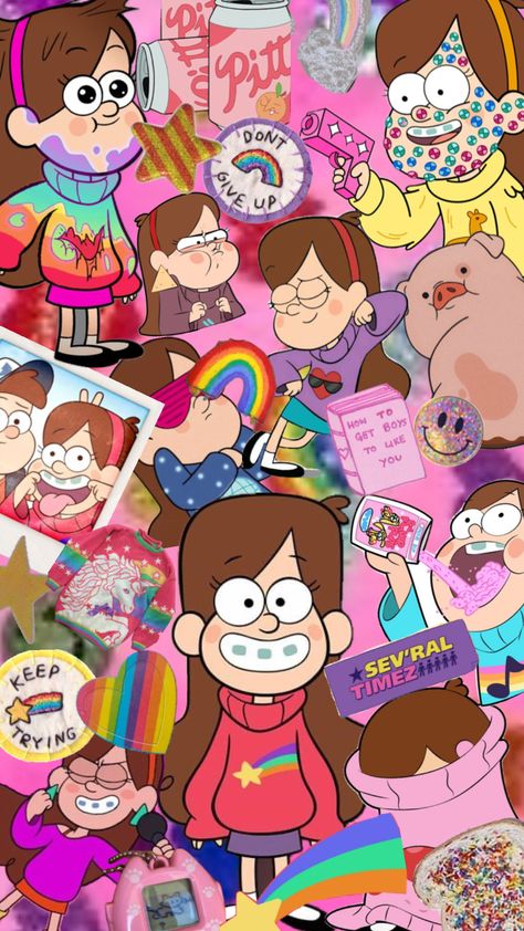 Mabelll <3 #mabel #mabelpines#gravityfalls Gravity Falls Poster, Pink Wallpaper Hello Kitty, Dipper And Mabel, Gravity Falls Fan Art, Mabel Pines, Gravity Falls Art, Fall Background, Cartoon Wallpaper Iphone, Fantasy Concept Art