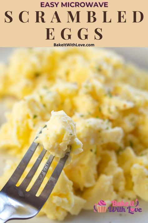 Cook Egg In Microwave, Microwave Scrambled Eggs, The Best Scrambled Eggs, Easy Scrambled Eggs, Perfect Scrambled Eggs, Best Scrambled Eggs, Best Egg Recipes, Scrambled Eggs With Cheese, Chorizo And Eggs